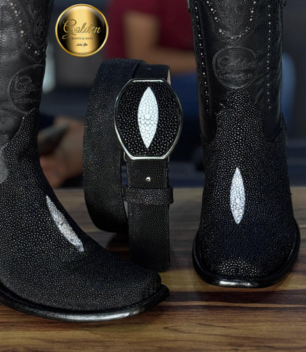 Bota Dubay Golden Mantarraya Macho Negro