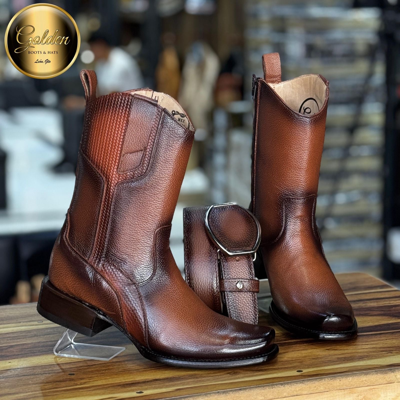 Botin Golden Paris Venado Brandy