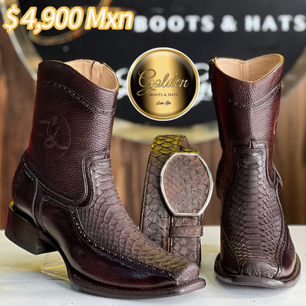 Botín Golden Orión Piton Nobuk Café