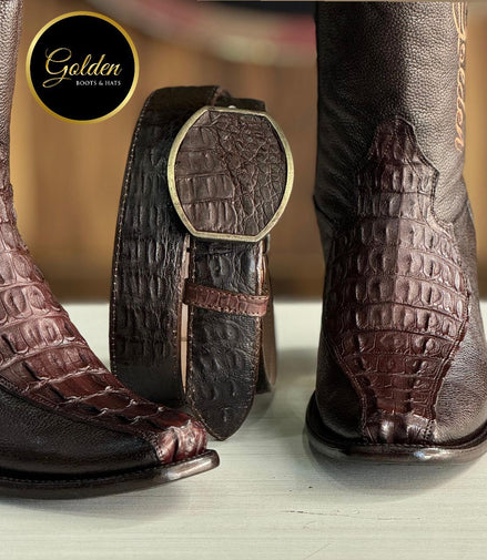 Botín Golden Orión Cocodrilo Cola