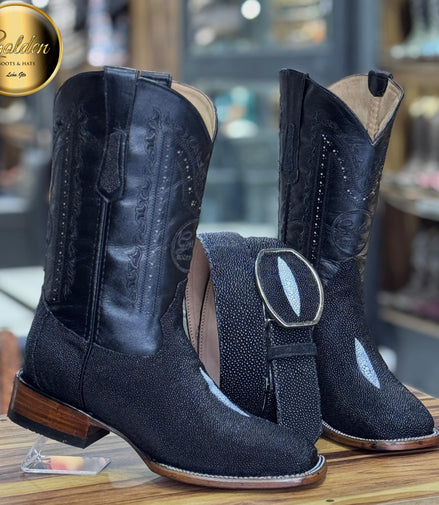 Bota Bulldog Mantarraya Macho Negro