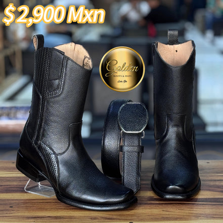 Botín Golden Paris Venado Negro