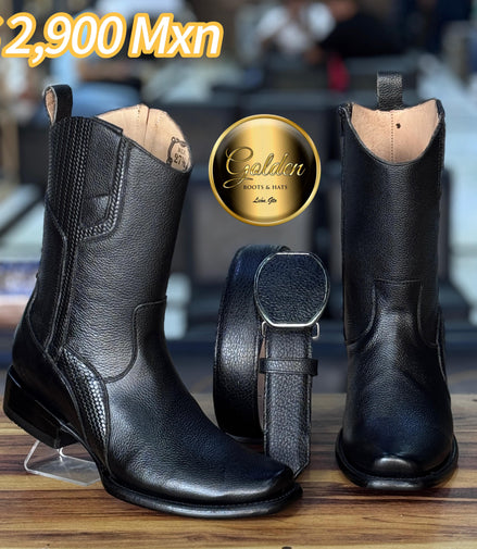 Botín Golden Paris Venado Negro