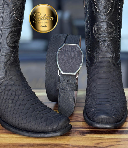 Bota Dubay Golden Piton Nobuk Negro