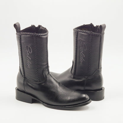 BOTÍN VALENTIN VENADO NEGRO OVAL $2,900