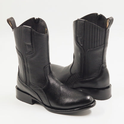 BOTÍN PARIS VENADO NEGRO OVAL $2,900
