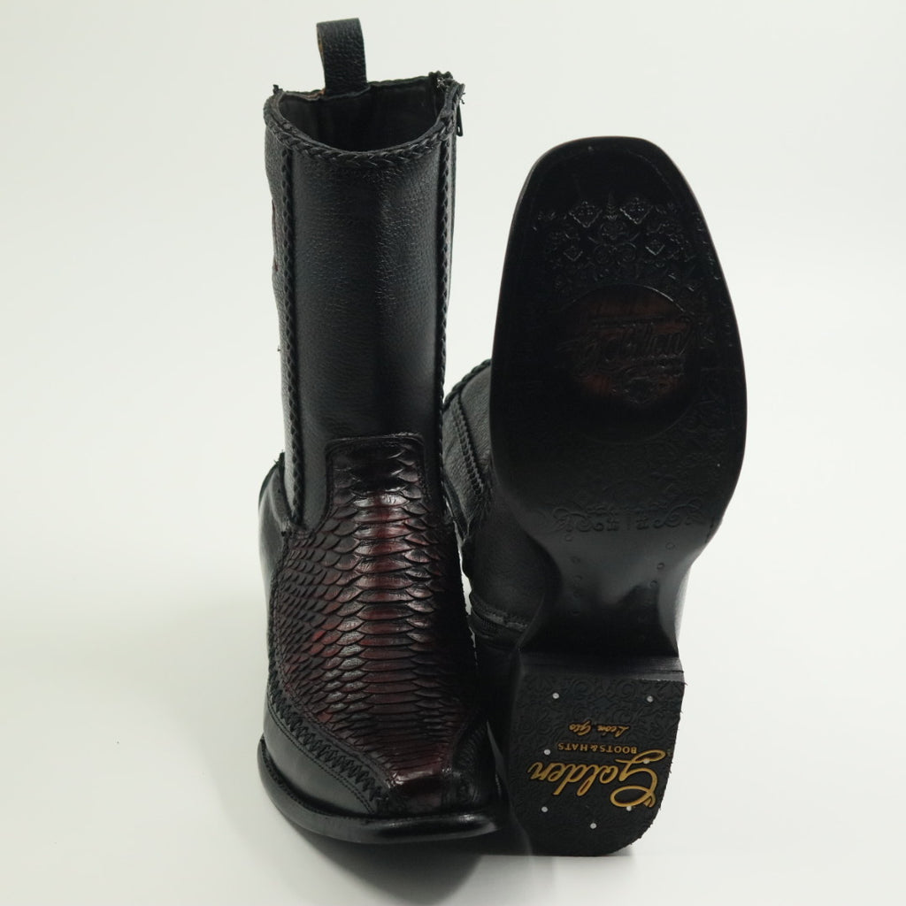 BOTÍN VALENTIN PITON BLACCHERRY