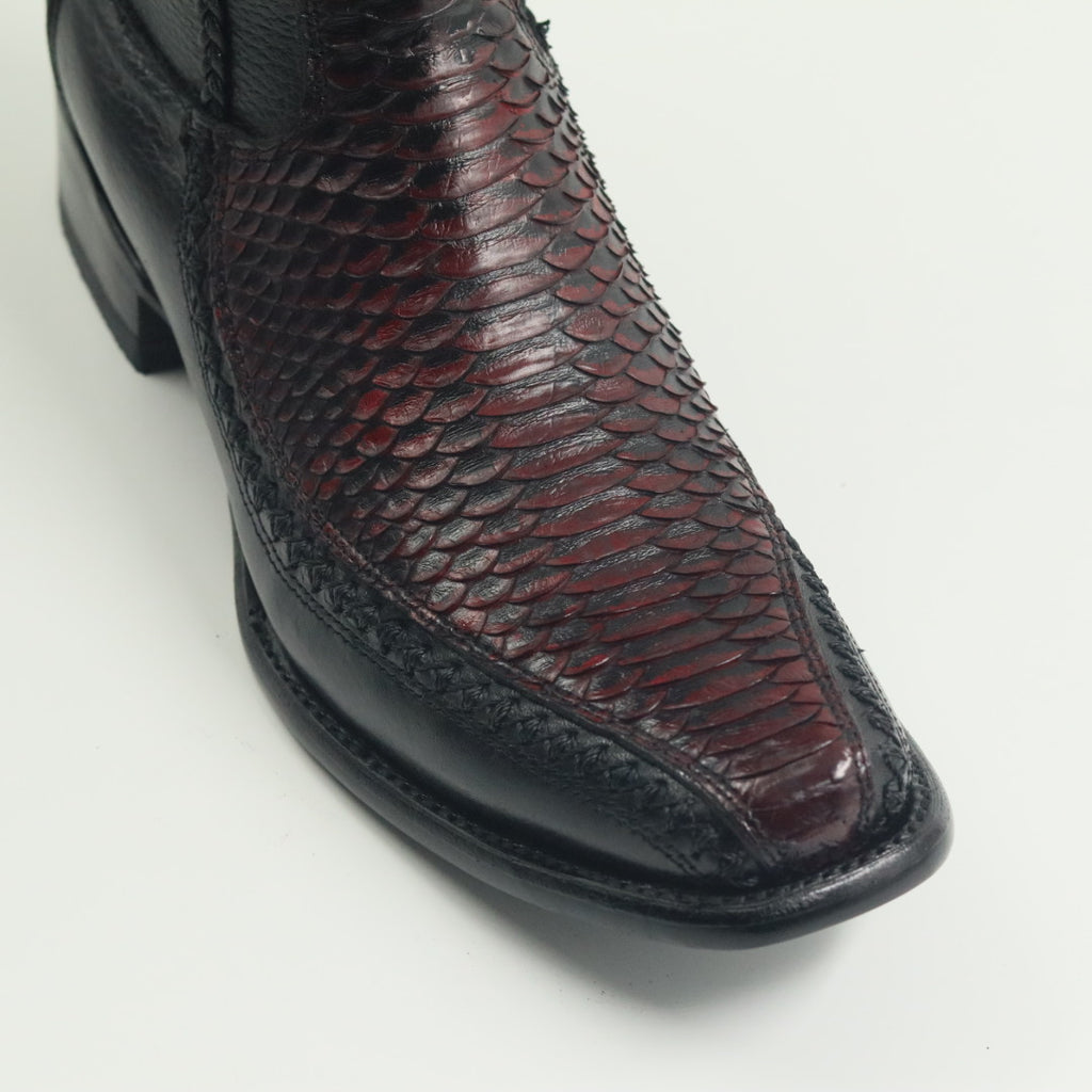 BOTÍN VALENTIN PITON BLACCHERRY